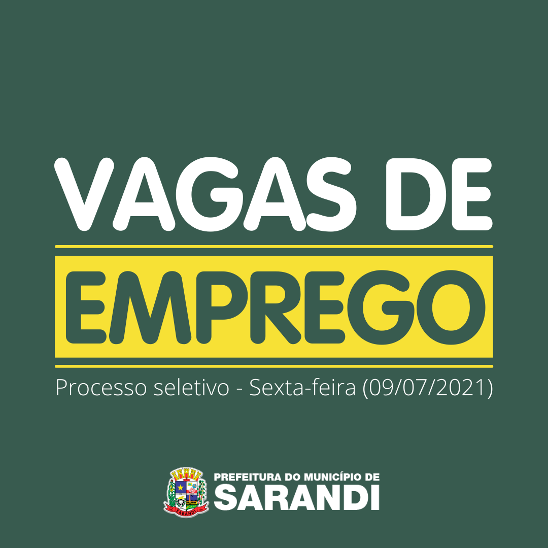 Próxima sexta-feira (09) acontecerá processo seletivo na Agência do Trabalhador de Sarandi